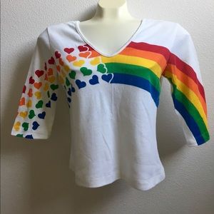 Vintage 80’s rainbow T-shirt